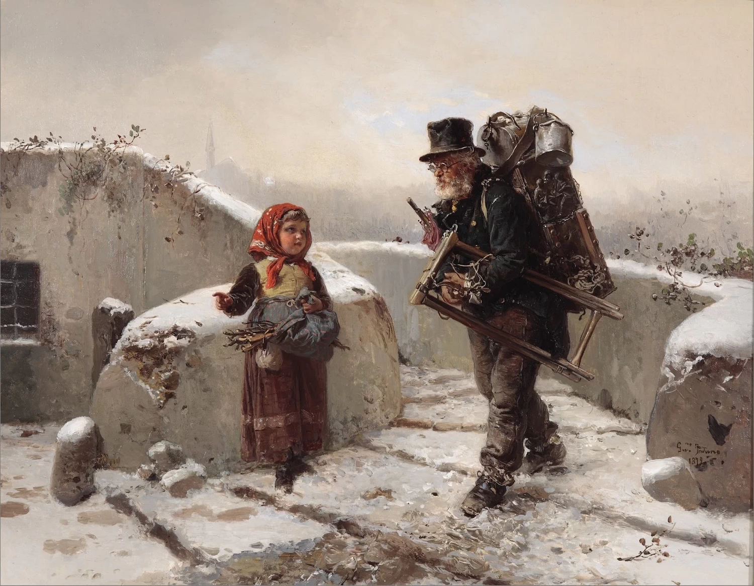 Il venditore ambulante - dettaglio